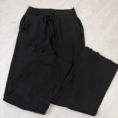 ユニクロ　ウォッシャブルニットリブパンツ　ブラック XXL 丈長め　マタニティ