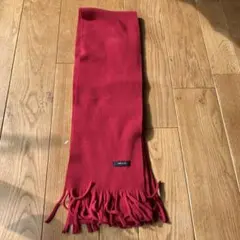 COMME CA ISM 赤 フリース マフラー