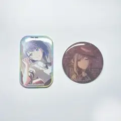 プロセカ桐谷遥・日野森雫スクエア缶バッジ、グリ缶