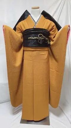 無地振袖　成人式　フルセット　正絹　振袖フルセット 振袖6点セット