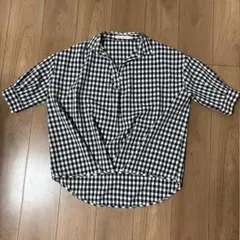 as know as 半袖ブラウス ギンガムチェックのサムネイル