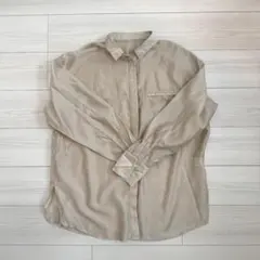 select MOCA by son シアーオーバーサイズシャツ