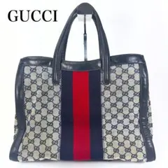 グッチ　GUCCI トートバッグ　gg柄　シェリーライン　オールドグッチ