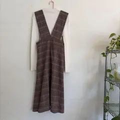 GRL ジャンパースカート Lサイズ グレンチェック