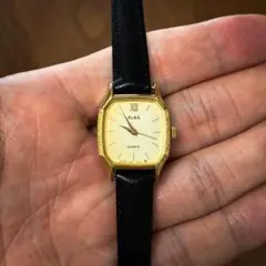 【稼働】vintage SEIKO alba オクタゴン ゴールド ローマン