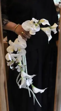 個性派！！！カラーのバレリーナブーケ&ブートニアset ウエディングブーケ