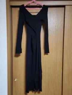 ニットロングワンピース