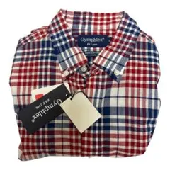 新・未【コットン100%】Gymphlex ジムフレックスチェック柄長袖シャツM