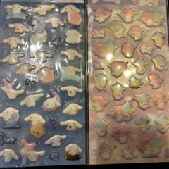 4枚セット✨ぷくっとシール キキララ＆シナモンロールシール