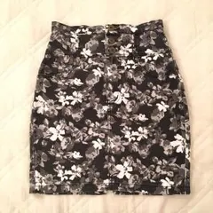 OZOC 花柄 スカート 迷彩風☆