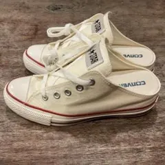 未使用！コンバース オールスター ミュール MULE OX ホワイト 24cmのサムネイル