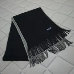 マフラー ネイビー×グレー 男女兼用