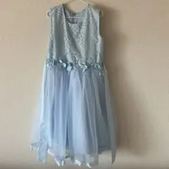 水色レースドレス 150サイズ