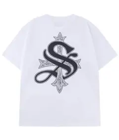 A'GEM/9 × .kom SUPPLIER ラインストーンクロスTシャツのサムネイル
