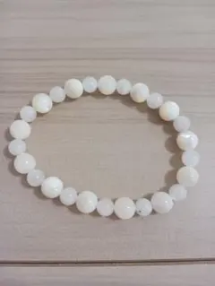 し*ん様 天然石ホワイト ブレスレット