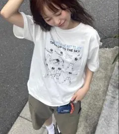 CIAOPANIC TYPYラジオ体操Tシャツ 半袖Tシャツ ホワイト