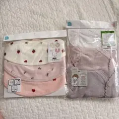 西松屋　夏用 女の子 ベビー スタイ ロンパース セット 70cm 未開封