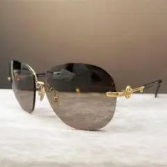 美品！TIFFANY&CO. ティファニー サングラス フレームレス　ブラウンのサムネイル