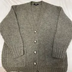 【最終値下げ】オリーブグリーン ニットカーディガン