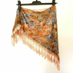 ベリーダンス衣装 ヒップスカーフ レッスン着 オリエンタル シージョ 茶色　新品