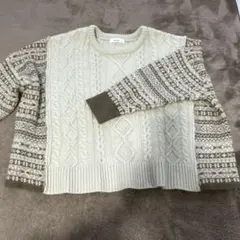 niko and ... レディースアイボリー ニットセーター