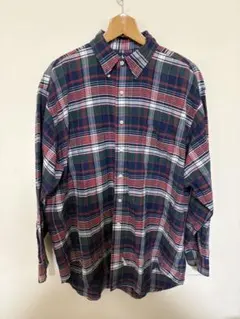 90s ラルフローレン The Big Shirt チェックBDシャツ L