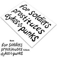 SEDITIONARIES タグフォント カスタムステッカー(BK) 屋外対応