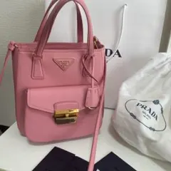 最終！ほぼ新品！PRADA プラダ　2way ショルダーバッグ　ピンク