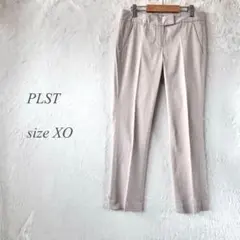 PLST センタープレステーパードパンツ XOサイズ ベージュ 1367