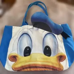 ドナルド ビッグフェイス トートバッグ サイン入り ディズニーリゾート 