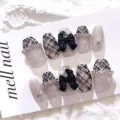 3568 ネイルチップ 量産型 ワンホン フレンチガーリー 韓国 地雷 オーダー