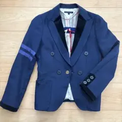 TOMMY HILFIGERネイビー ダブルブレスト テーラードジャケットのサムネイル