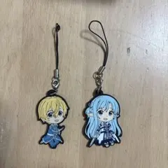 ソードアート・オンライン　カプセルラバーマスコット　ユージオ＆アスナセット