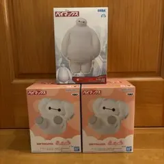 ベイマックス SOFVIMATESきゅむころフィギュア、ソフビ貯金箱 3個セット