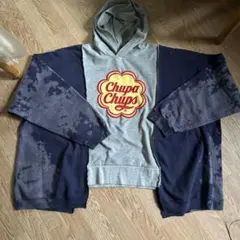 Chupa Chups フード付きパーカー ドッキング古着パーカー