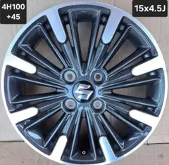 TOMO様スズキ スペーシア カスタム MK53S 純正ホイール15インチ 4本のサムネイル