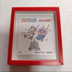 ⑥★赤　ミャクミャク　アルプスの少女ハイジ　ミニフレーム　マグネット大阪関西万博