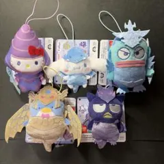 遊戯王デュエルモンスターズ×サンリオキャラクターズマスコット　5点セット 遊戯王デュエルモンスターズ×サンリオキャラクターズマスコット 5点
