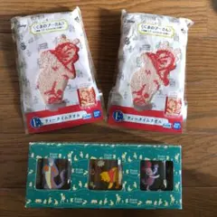 新品未使用　プーさん　グラス3個セット＆タオル2枚