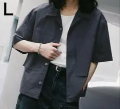 WYM CROPPED WORK H/S SHIRT Ｌのサムネイル