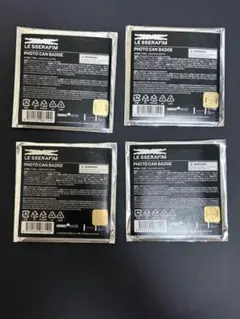 LE SSERAFIM FEARLESS フォト缶バッジ 4個セット