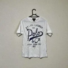 ラルフローレン　ロゴTシャツ　ホワイト(L)