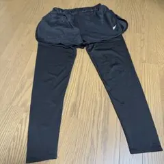 ショートパンツ付きレギンス ブラック