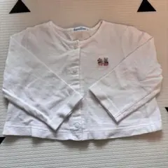 familiar ベビー カーディガン 白 80cm