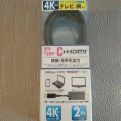 USB Type-C to HDMI 変換ケーブル 4K 2m