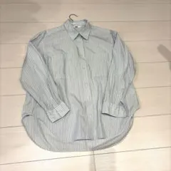 UNIQLO ストライプシャツ ブルー S