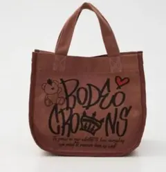 【未使用】ロデオクラウンズ　BRIDGE BEAR LOGO TOTE　ブラウンのサムネイル