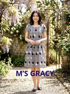 M'S GRACY ストライプ 花柄ワンピース 3994 - メルカリ
