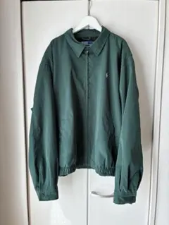 ポロラルフローレン スイングトップ ポニー チェック 90s グリーン　XL
