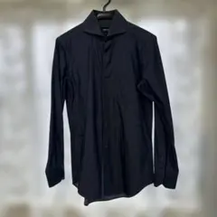 COMME CA ISM ネイビー シャツ メンズ